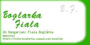 boglarka fiala business card